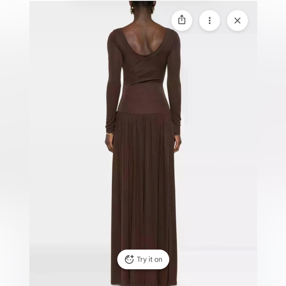 Aya Muse Chocolate Maxi dress